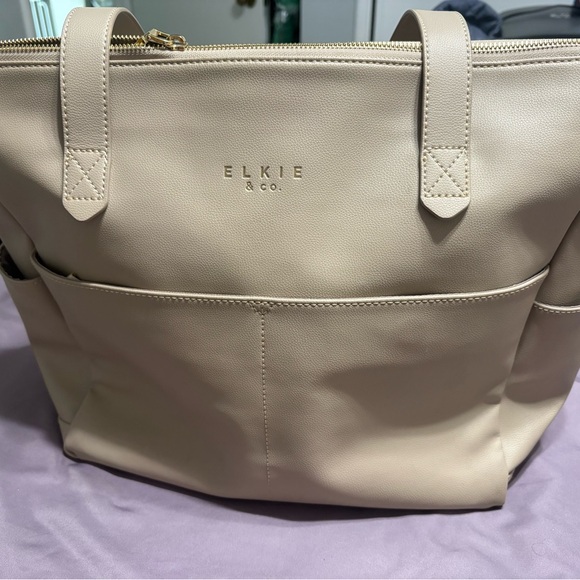 Elkie Handbags - Elkie “Aberdeen” Diaper Bag in Taupe